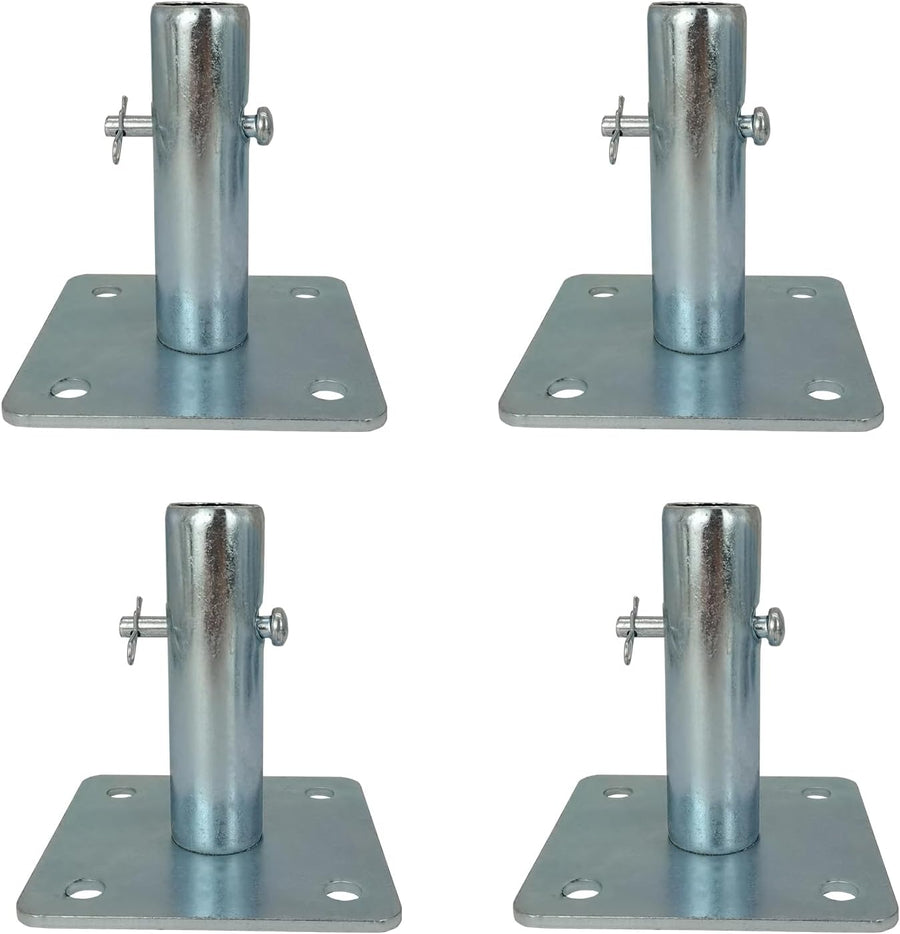 PBTEK 4-piece set of galvanized scaffold base plates