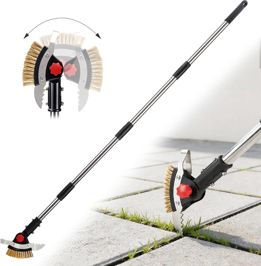 PBTEK 3-in-1 heavy-duty crack weeder tool