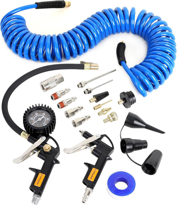 PBTEK comprehensive 16-piece heavy-duty air compressor accessory kit